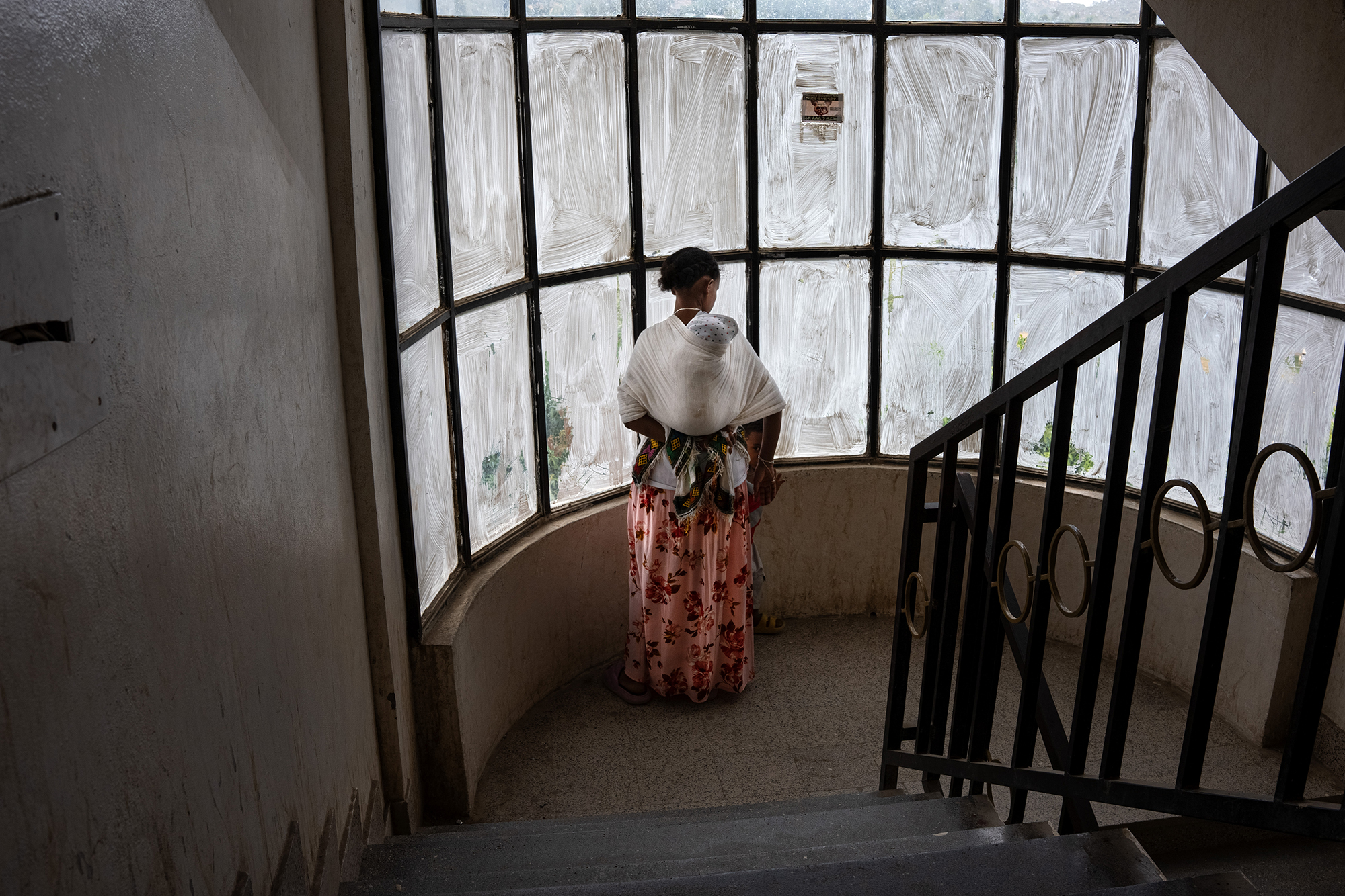 7 - Mebhriti with her 2 children- result of 2 rapes by Eritrean soldiers during the war.  